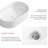 Oval Bathroom Sink Above Counter-123626413