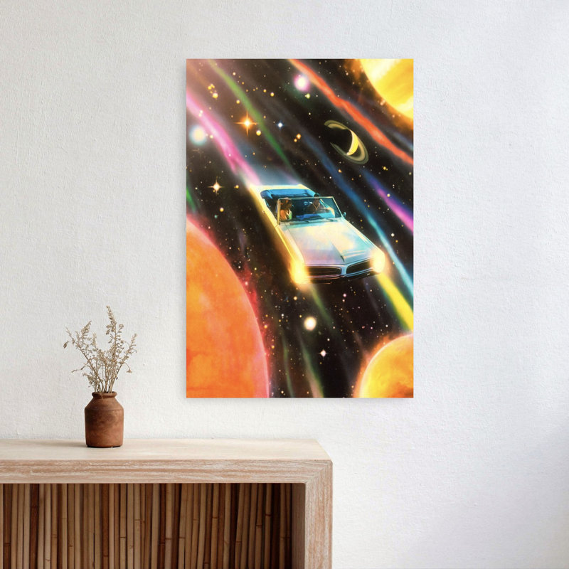 «When The Gets In Bold», paysage coloré classique, art mural, H 24 po x l 16 po