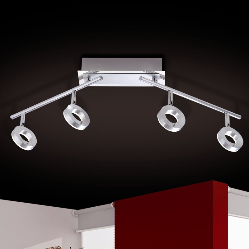 18cm 4 -Light Track Kit, Matt aluminium