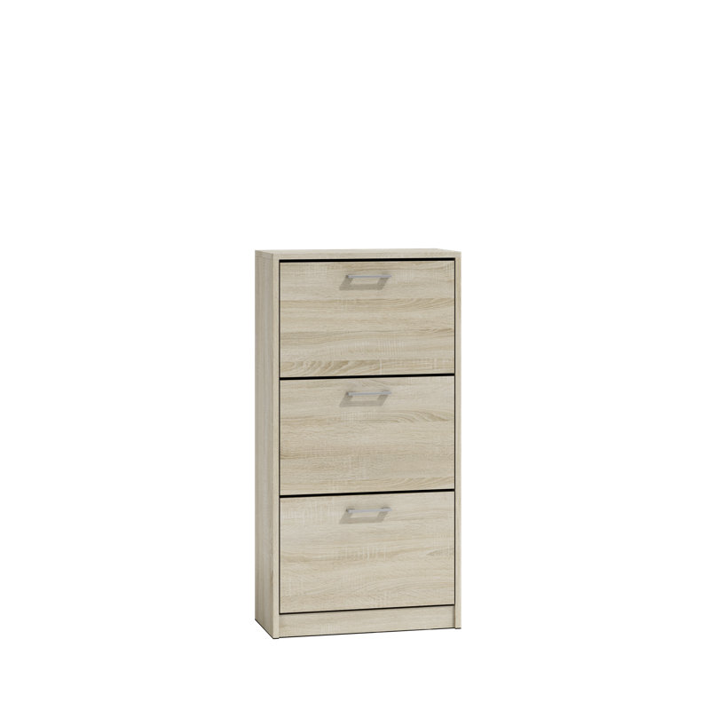 Delancey 12 Pair Stackable Flip Down Shoe Storage, Sonoma