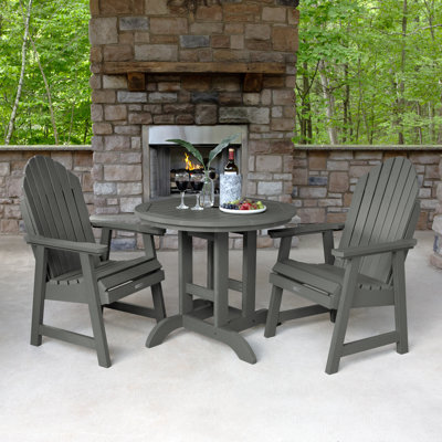 Lynn 2-Person 36" Round Dining-Height Bistro Set by Dovecove