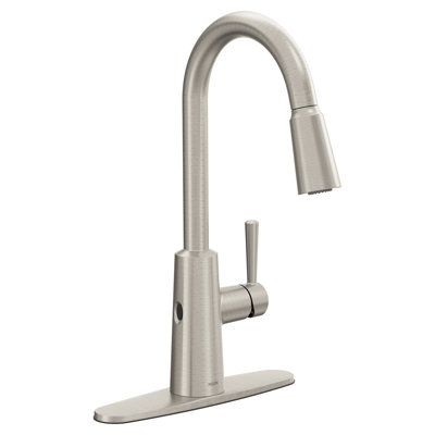 Moen Riley Single Handle MotionSense Wave Pull Down Kitchen Faucet with Power Clean Technology