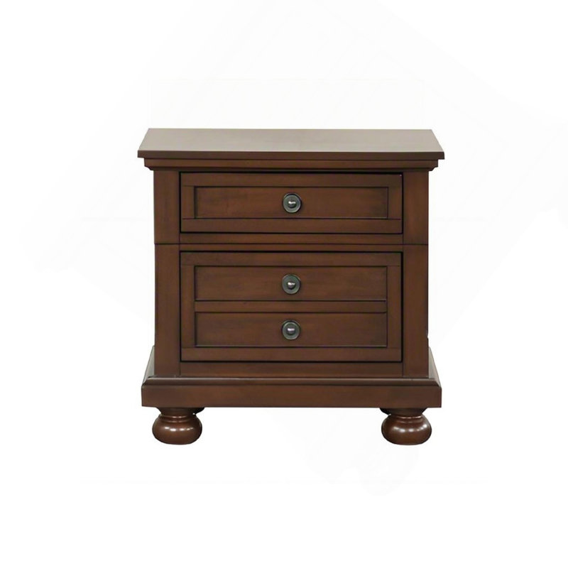 Table de chevet, cerisier foncé, Cerisier