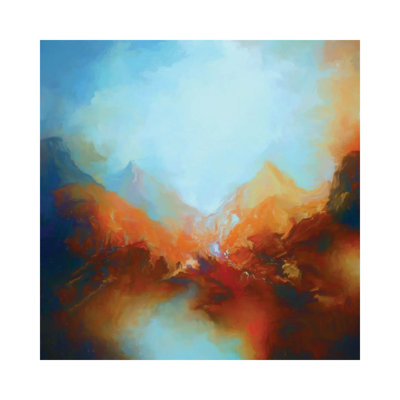 Mountainous Scenery by Angel Estevez - Wrapped Canvas Painting