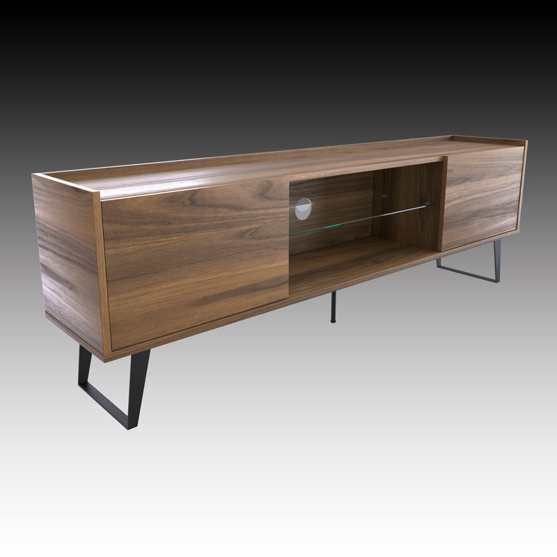 Mohseena Wood TV Stand for TVs up to 80" , Brown