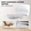 Ensemble de 3 tabourets de bar Classic Classic - tissu pivotant et réglable en hauteur, résistant aux rayures de chat, pour la cuisine et le salon, blanc-gris-1099100031-1099100025-1095339903