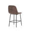 Upholstered Counter Stool with Metal Frame-964863414