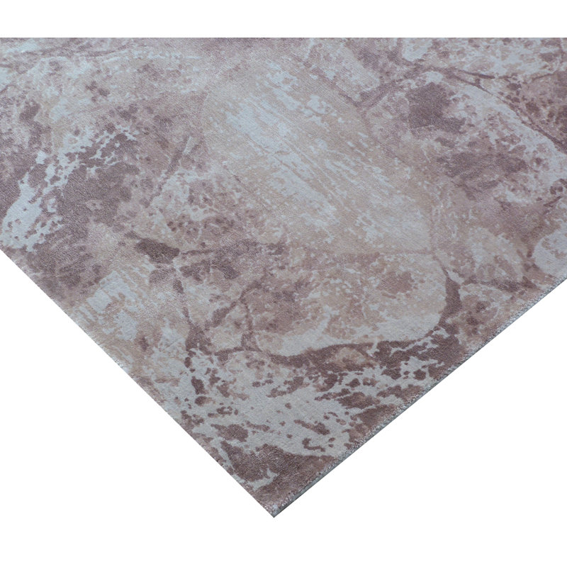 Cassina Abstract Area Rug in Pink, Rectangle 8' x 10'
