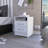 2-Drawer 1-Shelf Rectangle Nightstand White