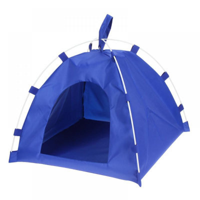 Tente pour animaux de compagnie pour chien Chat Oxford Tissu en fibre de coton Tige de lit pliante détachable imperméable Chiot Chaton Été Fournitures de voyage en plein air