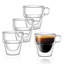 Verres espresso à double paroi JoyJolt Stoiva, 5 oz.