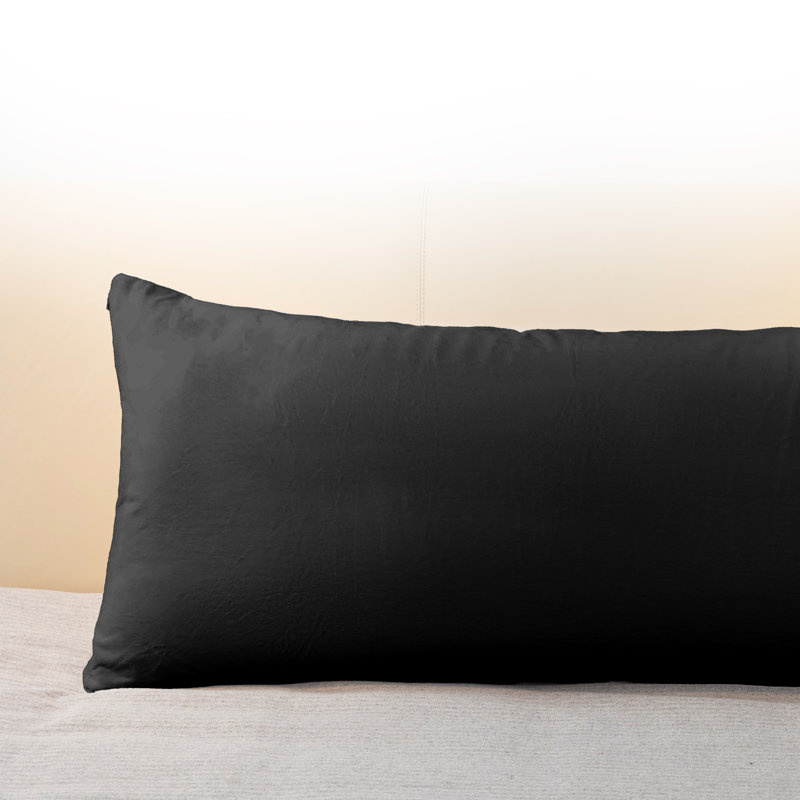 Reversible Throw Pillow, Black