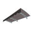 Auvent de fenêtre 79 "x 34" pour maison en béton de maçonnerie - Supports en alliage d'aluminium rouille en polycarbonate solide avec toit mural protégé contre le vent-1122571263