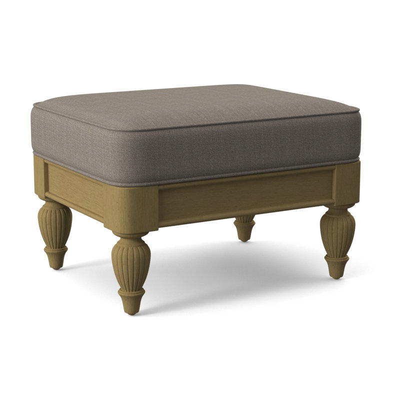 Grand View Ottoman, Stone Crypton Performance; 0884-83, Antique Black Finish