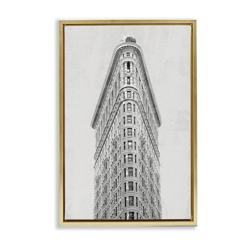 Cadre flottant Flatiron Building Architecture, conception par Wild Apple Portfolio, H 25 po x l 17 po