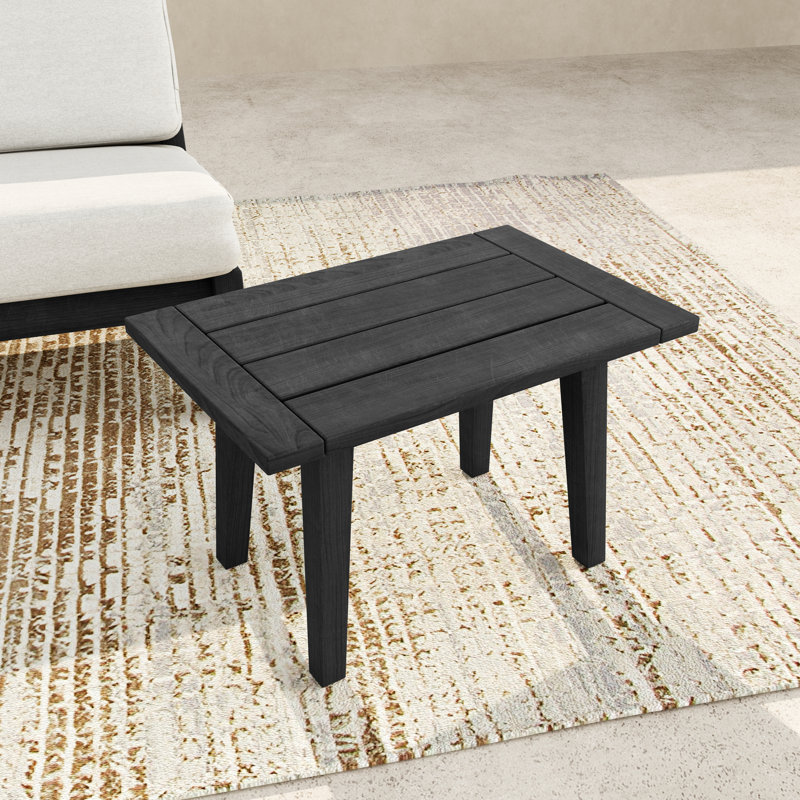 Table d'appoint Jolliff, Noir, Gris