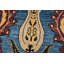 Tapis oriental traditionnel en laine noué à la main bleu 8 pi 2 po x 9 pi Ziegler