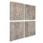 4 Piece Wood Wall Décor Set in Grey