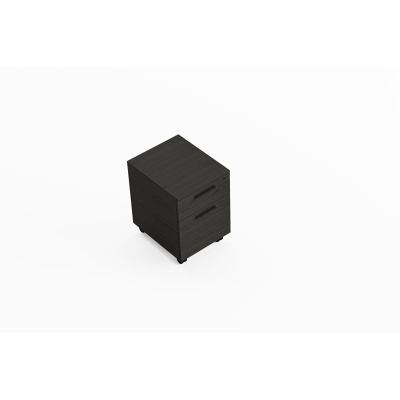 Linea™ 2 - Drawer File Cabinet, Charcoal Stained Ash