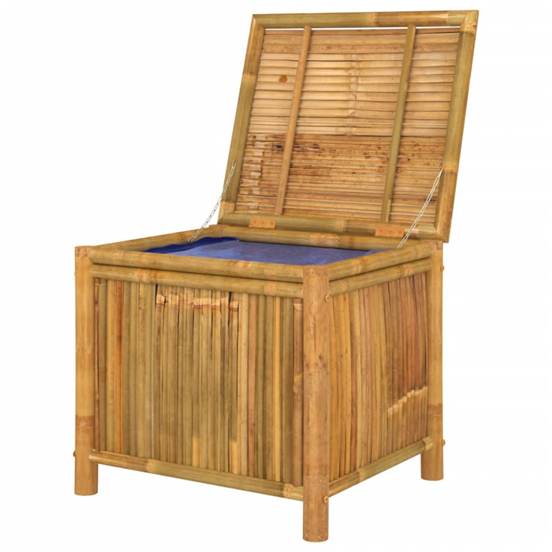 Bay Isle Home Abduljaleel 60cm W 900L Water Resistant Bamboo Solid Wood Deck Box in Brown