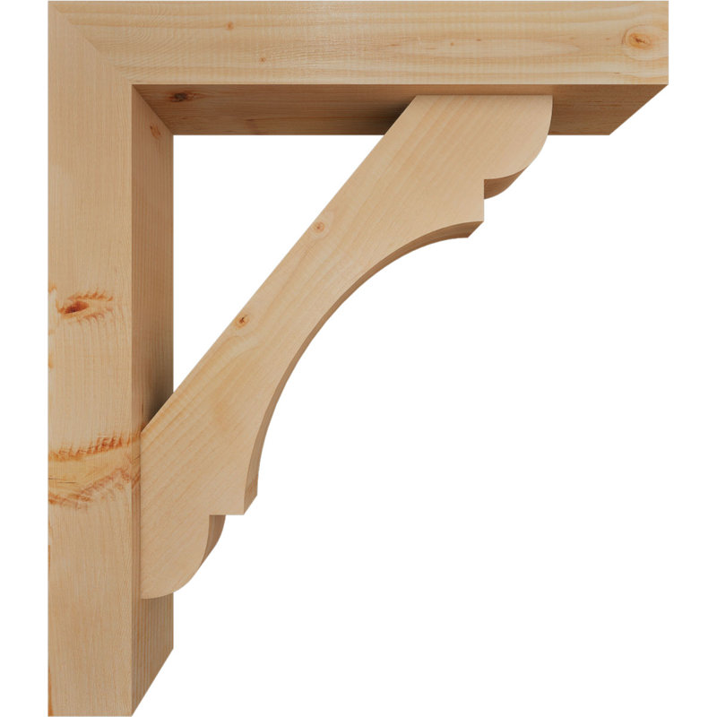 Olympic Block Offset Brace Bracket, 30 x 26, 5 1/2"W Douglas Fir (Smooth)