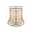 Boho Modern Wicker Outdoor Lounge Chairs with Cross Base-749965824