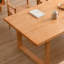 Table de salle à manger rectangulaire en bois massif brun-943937023