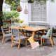 Seras 90'' Rectangular 6 - Person Outdoor Dining Set