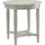 Table de bout élégante avec ardoise antique et tiroir