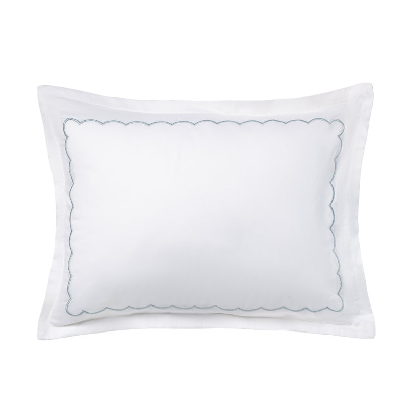 Scallop Hotel Blue with Blue, Blue, Full Duvet Cover + 3 Additional Pieces