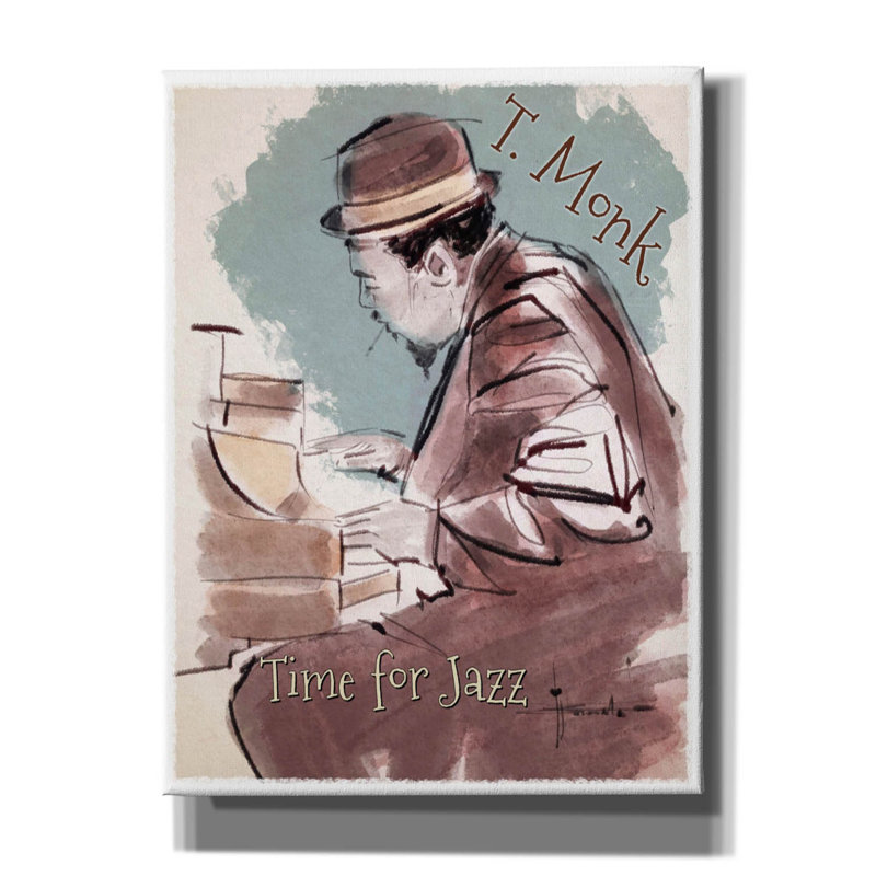 «Epic Graffiti» «Time For Jazz» par TM Borenstein, art mural sur toile, 40 po x 54 po, H 16 po x l 12 po x P 0,75 po