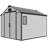 8 FT.W x 10 FT.D Outdoor Resin Storage Shed with Floor, Large Tool Sheds