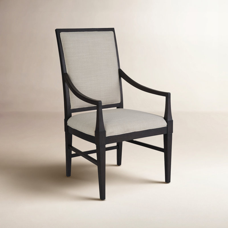 Coalesce Solid Wood Slat Back Armchair, Black