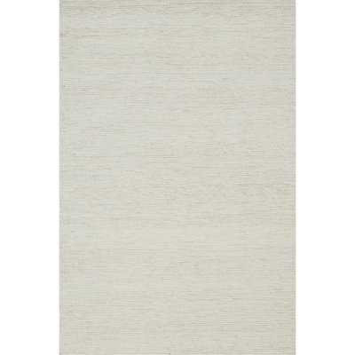 High-Quality Hand-Knotted Ivory Area Rug