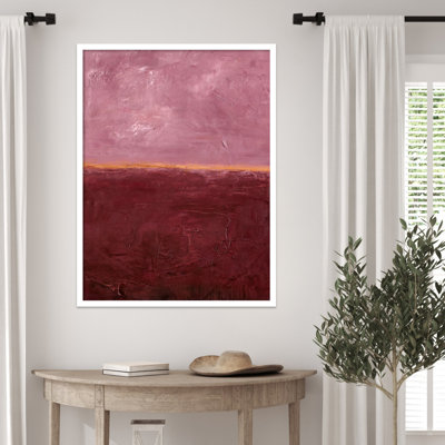Edge Rose by Design Fabrikken Wood Framed Wall Art Print