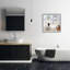 Salle de bain style campagnard baignoire gris neutre dessin - peinture-1142615384-1142615389