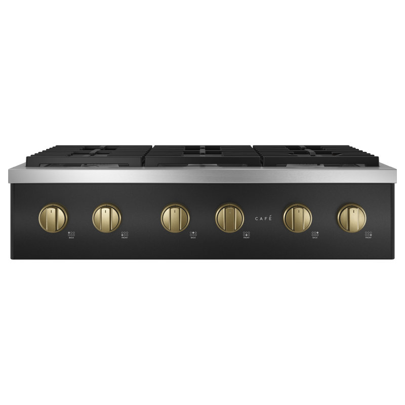 Café 36" Commercial-Style Gas Rangetop With 6 Burners (Natural Gas), Matte Black
