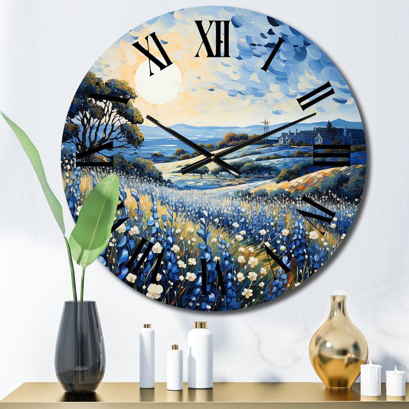 Horloge murale en métal Lakeside, Moyenne