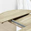 Expandable Oval Dining Table, 59X43 Inch For Kitchen, Removable Leaf, Solid Base, White Table , With Material, Finish