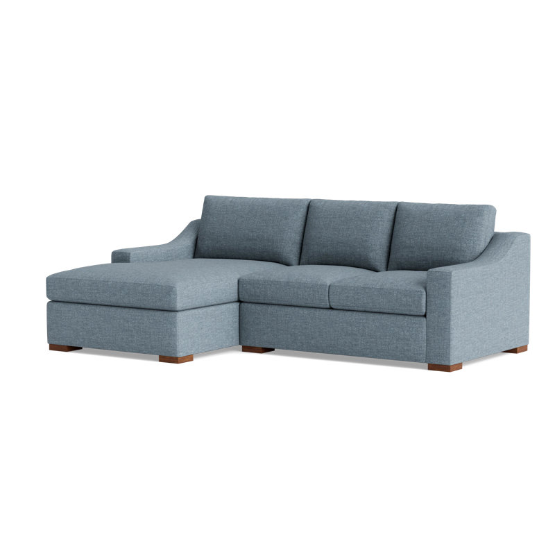 Lucca Sectional, Left Hand Facing, Performance Weave - Onyx