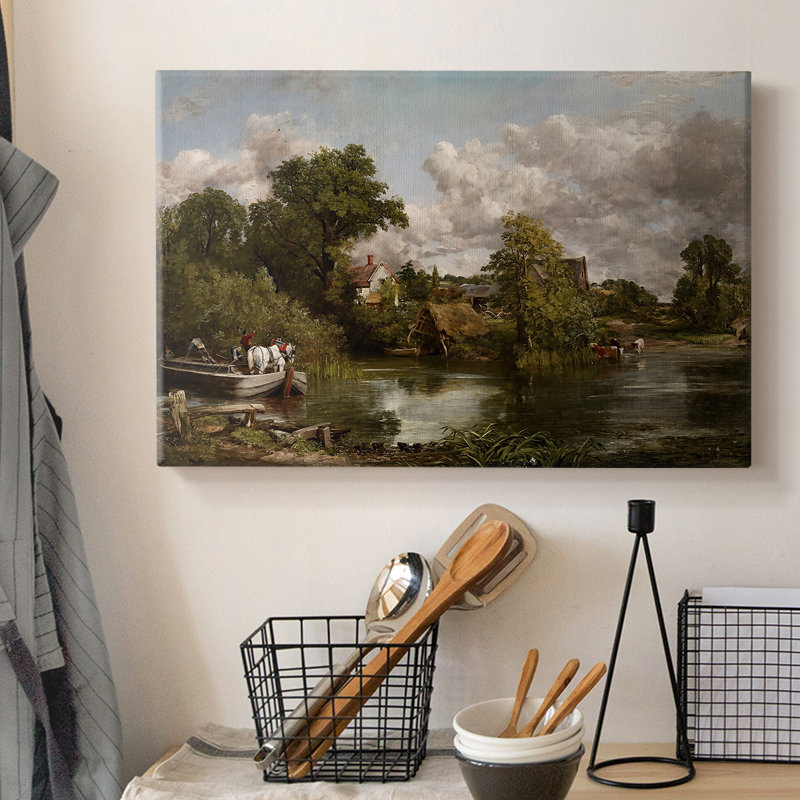 Le cheval blanc - John Constable - Toile tendue avec châssis - 1819, 12 x 18