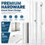 36 in. x 80 in. 3 Lite Frosted Glass Fibreglass Knock Down Front Entry Door-138415355-138415357