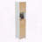 Tall Bathroom Storage Cabinet with Bamboo Slatted Doors