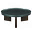 Table basse, vert noirâtre Lakita et chêne fumé