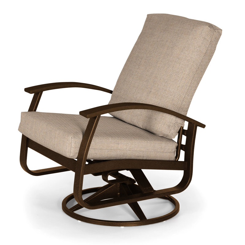 Belle Isle Outdoor Swivel Lounge Chair, Canvas Navy Sunbrella® Canvas, Kona P10, Textured Kona