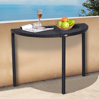 Balkontisch Mcginn aus Rattan