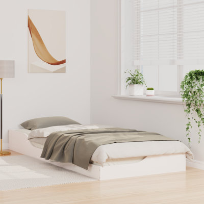Floor Bed Frame Solid Pine Wood