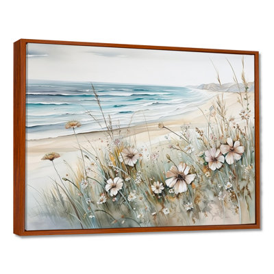 Fleurs sauvages sur la plage - Fleurs sauvages encadrées