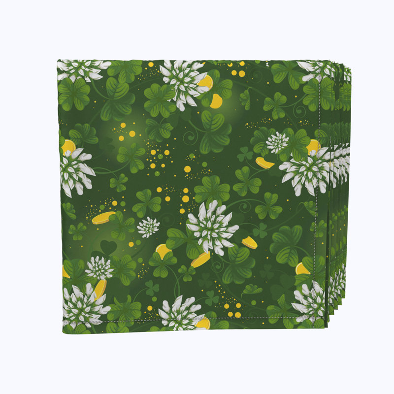 Lys Polyester Floral Square Napkin