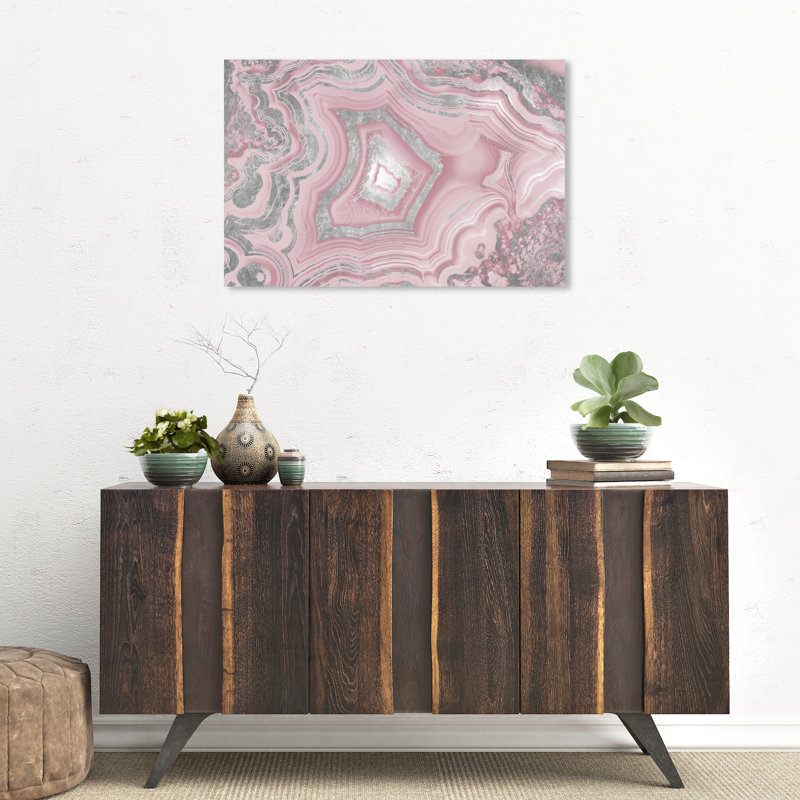 " Dreaming About You Geode Blush ", 30" H x 45" W